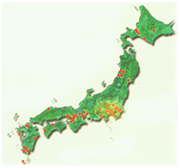 Map of Tokushukai Clinics